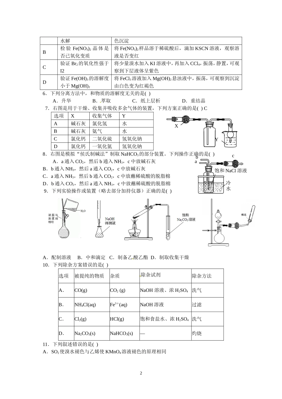 专题化学实验十二_第2页