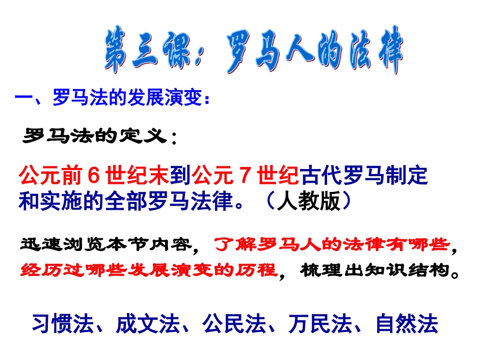 罗马人的法律[人民版][课件7](1)_第3页