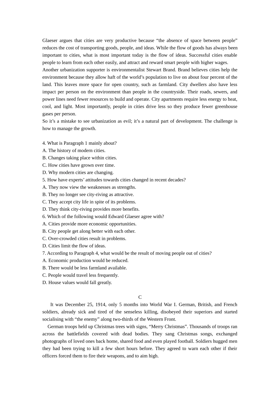 2016年广州市普通高中毕业班综合测试英语_第2页