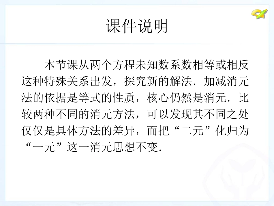 消元—解二元一次方程组（3）_第2页