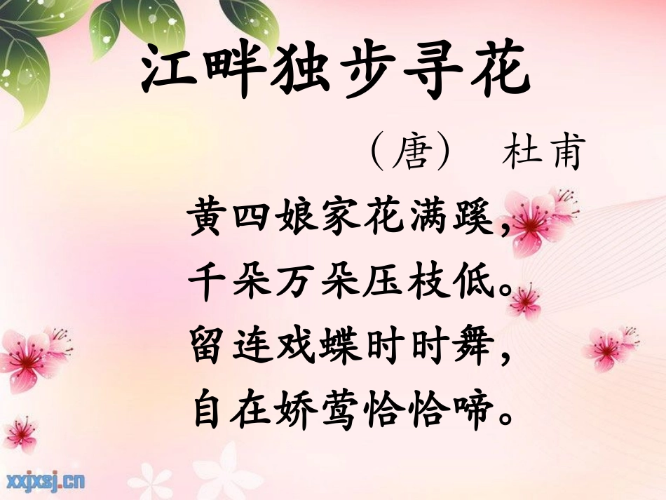江畔独步寻花_第3页