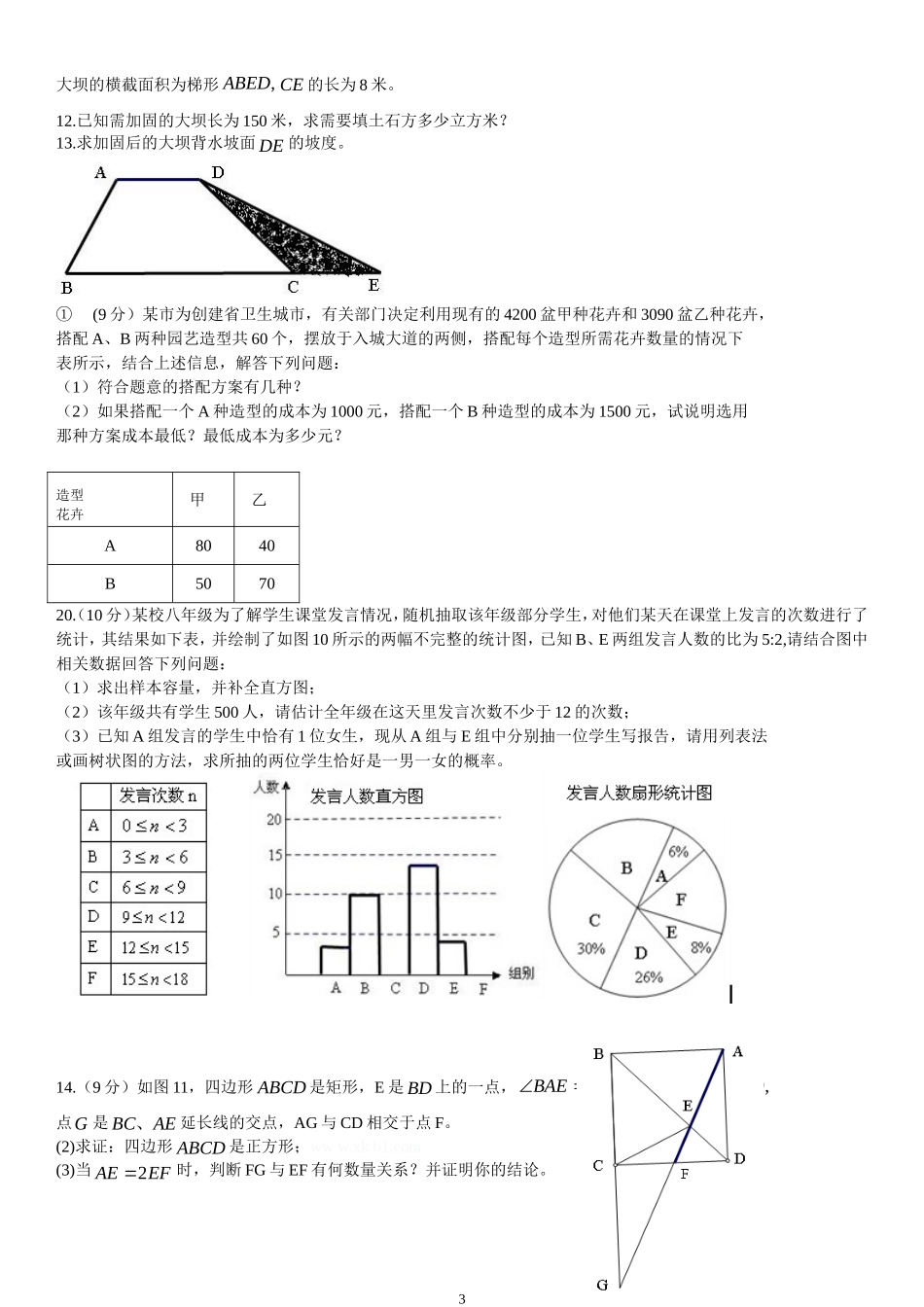内江市2012-2015年数学中考_第3页