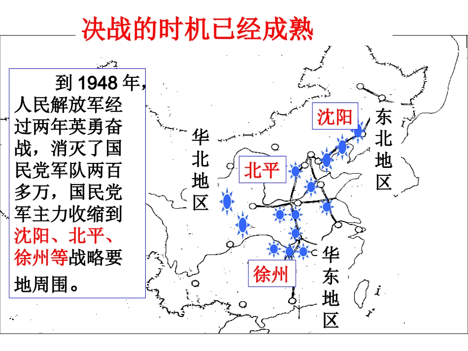 人教版八年级上册历史第18课课件《战略大决战》（共59张PPT）_第2页
