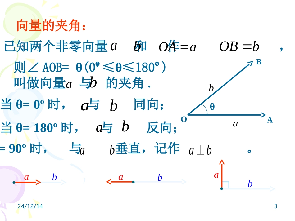 平面向量数量积的坐标表示罗明_第3页