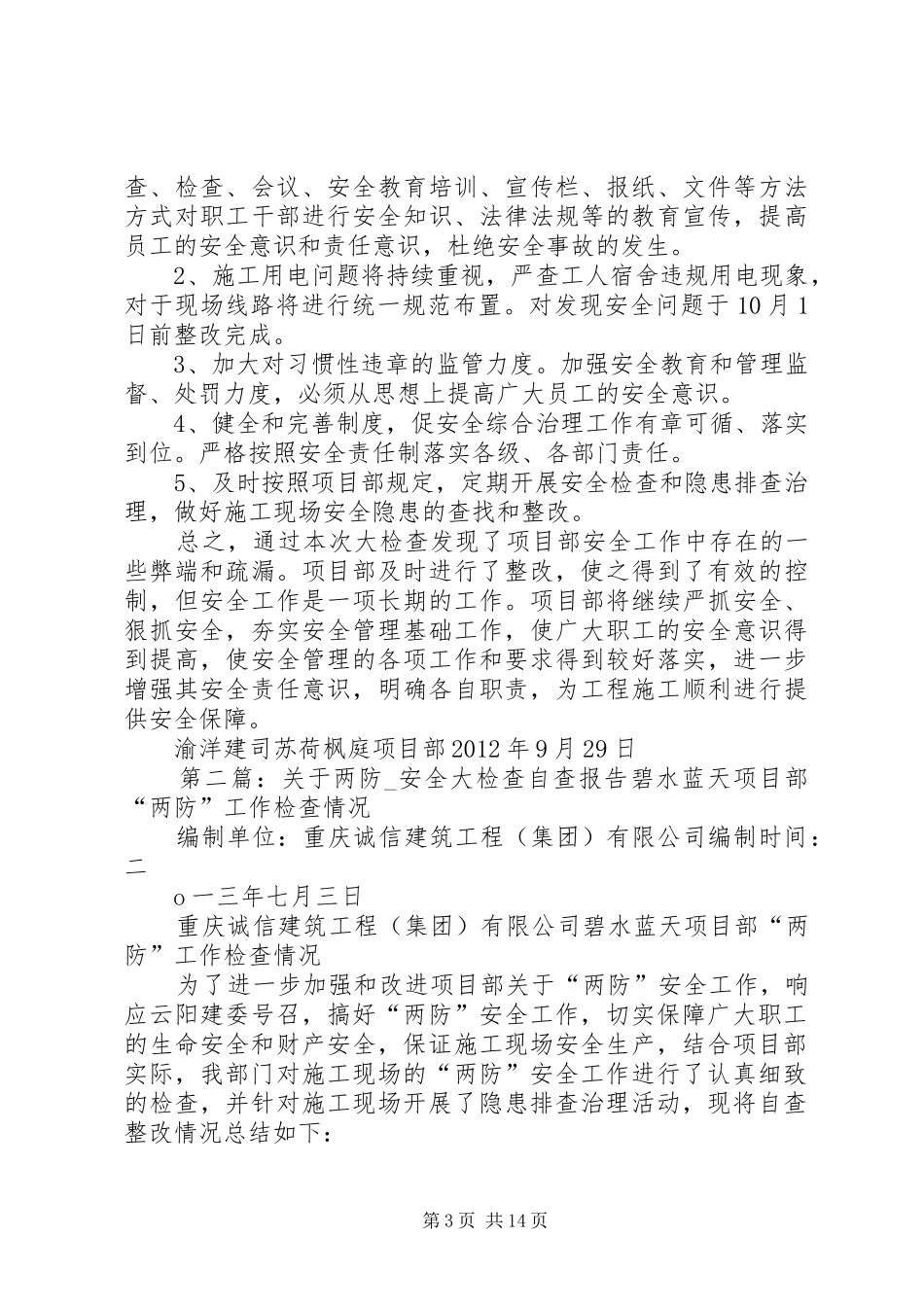 关于两防安全大检查自查报告_第3页