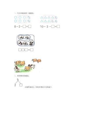 失分率最高题和典型错误题