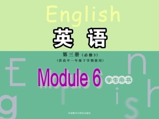 外研版Book3Module6CulturalCorner&WritingPPT