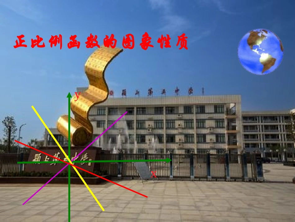 正比例函数的图象与性质课件_第1页