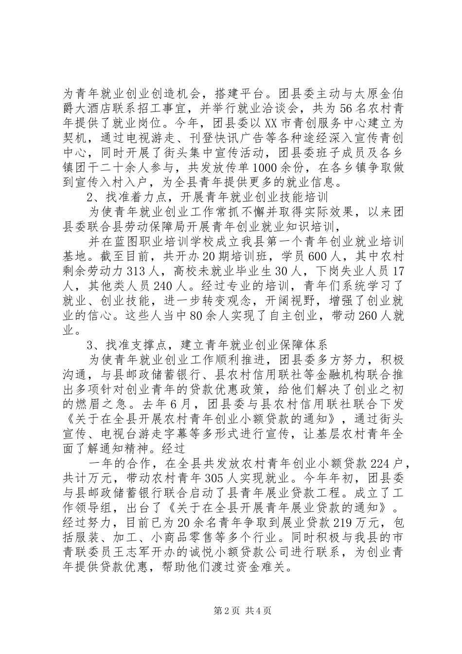 共青团青创工作及两新组织团建情况汇报_第2页