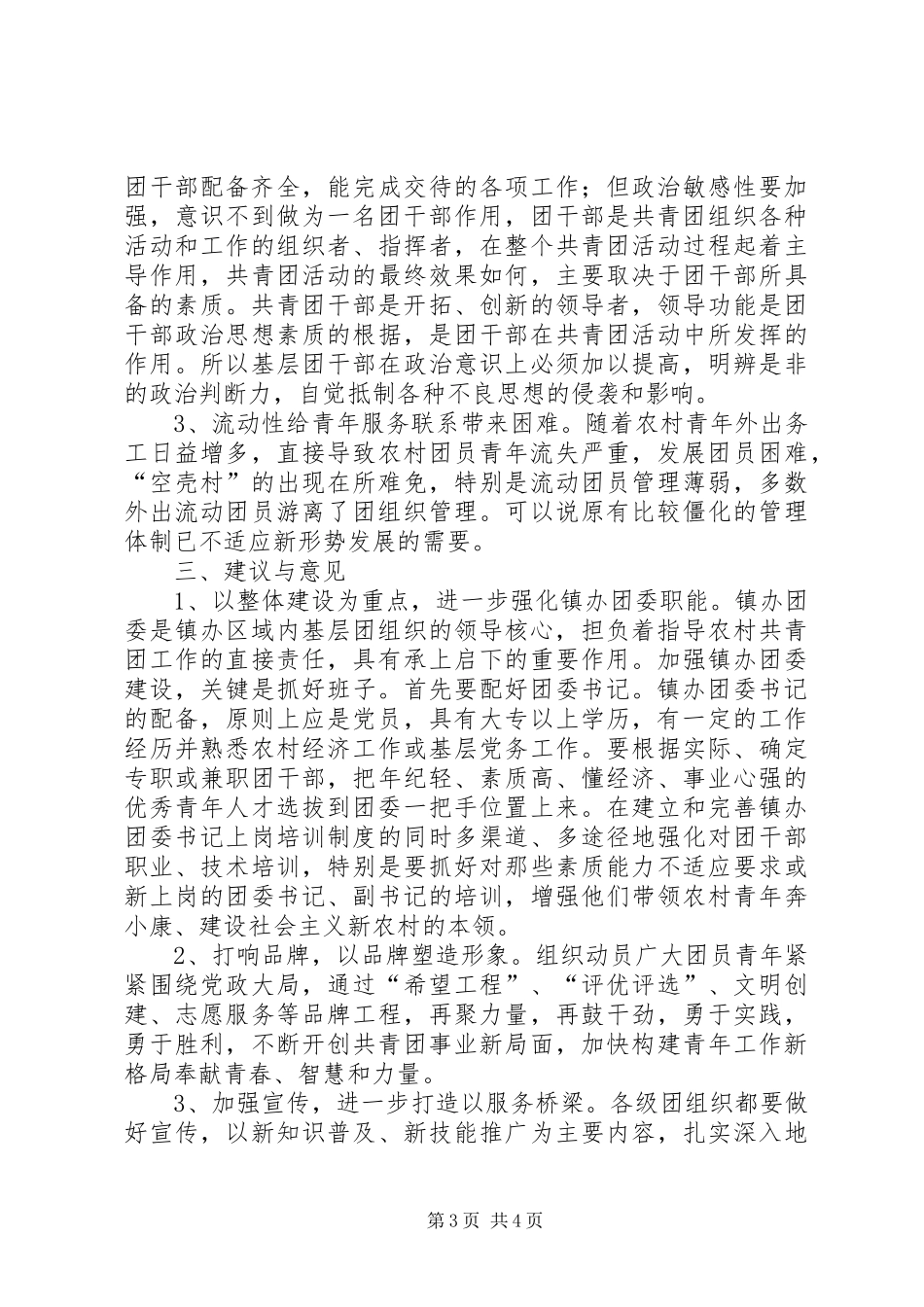 共青团干部队伍调研汇报_第3页