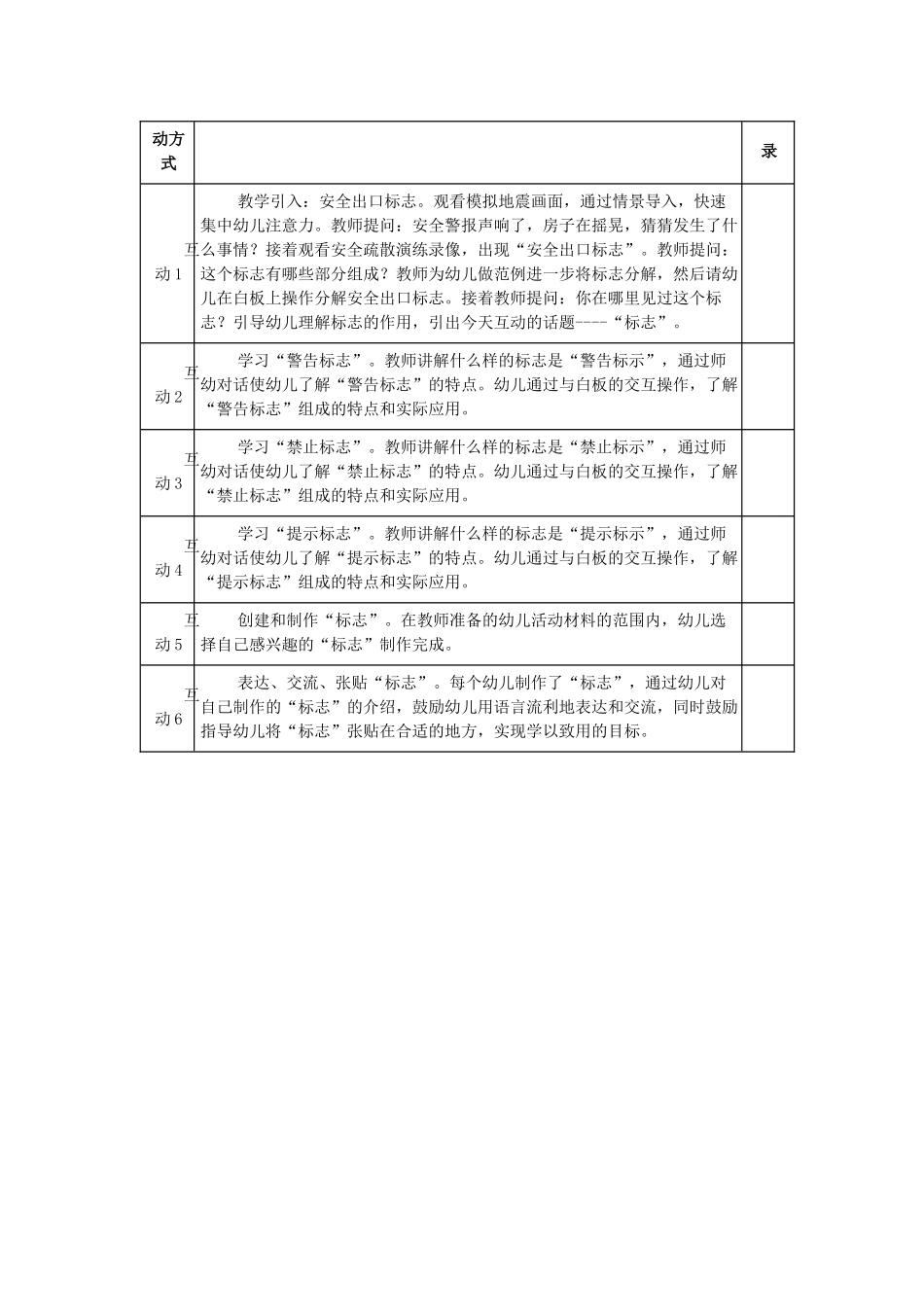 领域渗透式幼儿活动与实践(社会领域微案例）——安全标志我知道_第3页