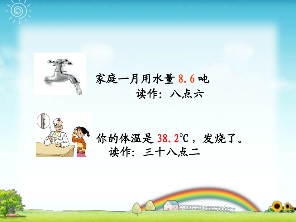 一班四组彭辉小数的初步认识_第3页