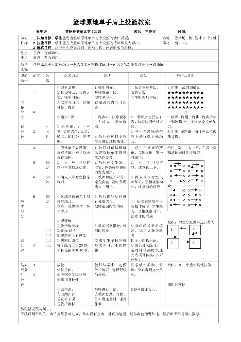 篮球原地单手肩上投篮_第1页