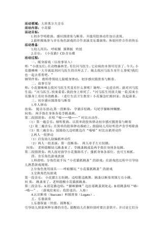 大班音乐活动《小花猫》