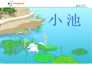 吉林版语文三年级下册《小池》
