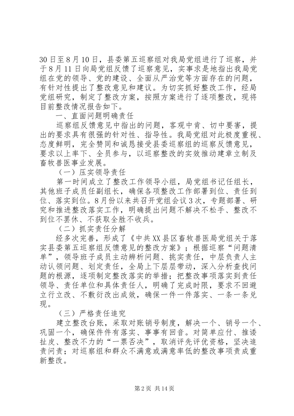 公司巡查整改报告书_第2页