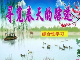 综合性学习《寻觅春天的踪迹》课件