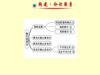 湘教版整式的乘法复习