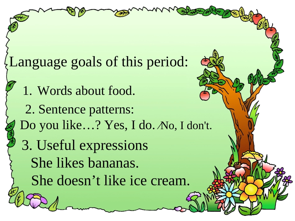 新目标七年级英语上册第六单元课件_section_A_1a-1c_第2页