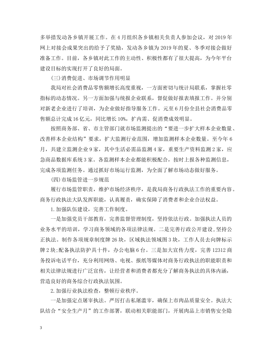 商务局20XX年工作总结 _第3页