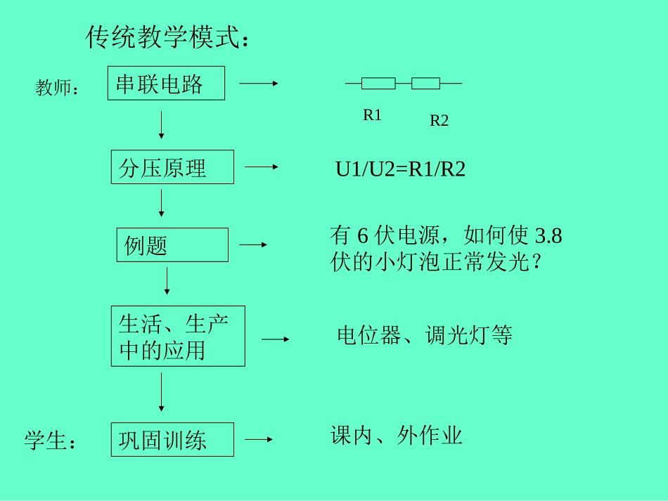 一位初中教师新旧教案的对比-串联与分压_第2页
