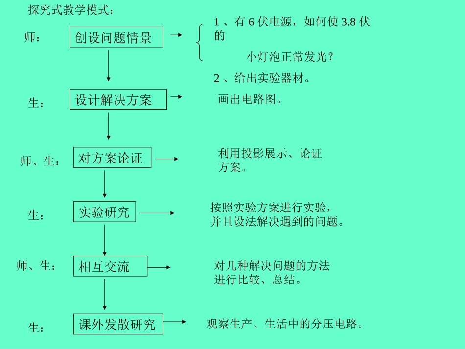 一位初中教师新旧教案的对比-串联与分压_第3页