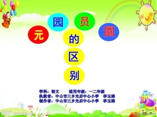 元园员圆课件