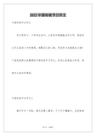 2024中国传统节日作文_14