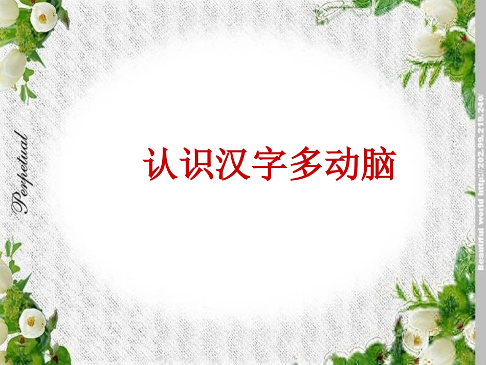 识字二认识汉字多动脑课件_第1页