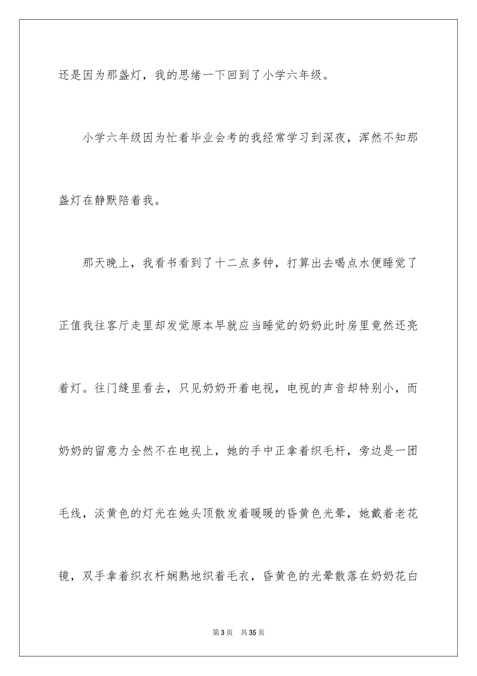 2024以灯为话题作文_5_第3页