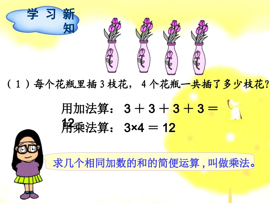 人教版四年级数学下第1单元第2节乘、除法的意义和各部分间的关系_第3页