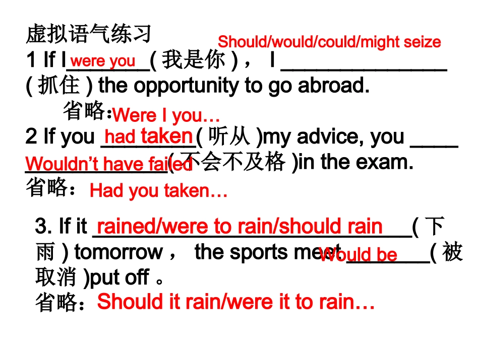 虚拟语气课件_第1页