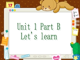 四上U1Blet'slearn