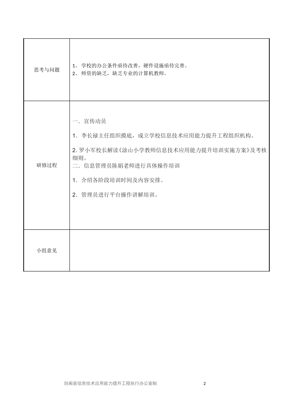 剑阁县信息技术能力提升培训表二_第2页