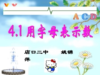 用字母表示数 (2)