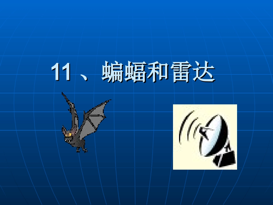 蝙蝠和雷达用_第1页