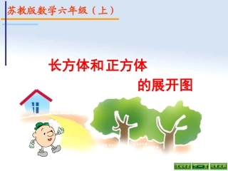 苏教版长方体和正方体的展开图