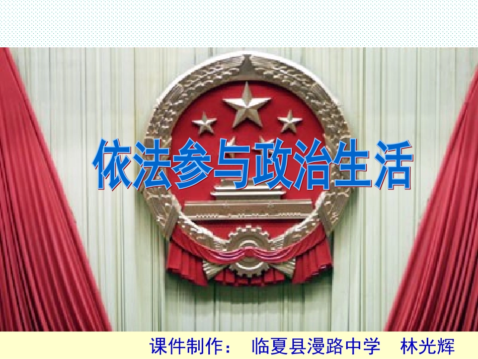 依法参与政治生活-林光辉_第2页