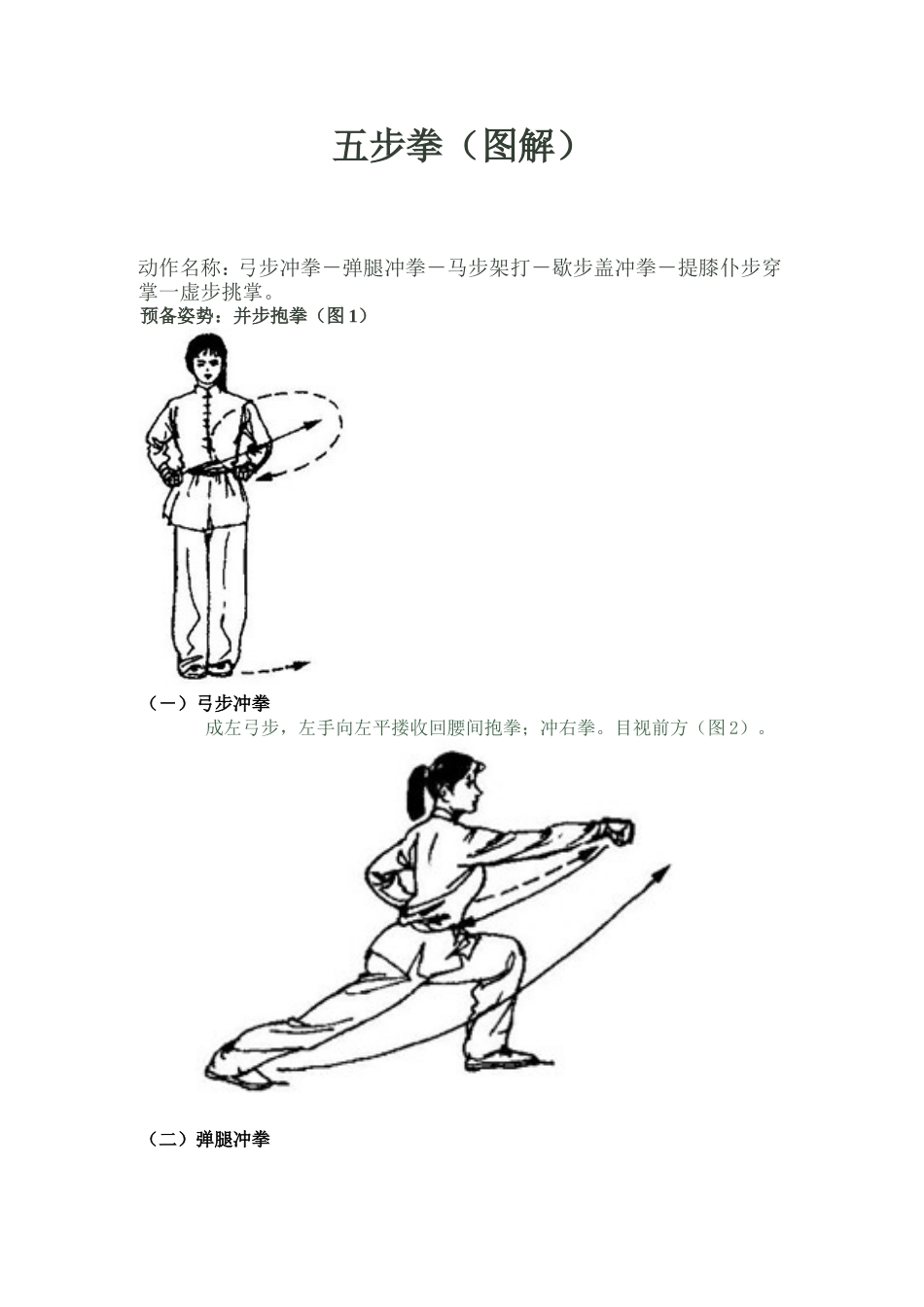 五步拳解说与图解过程_第1页