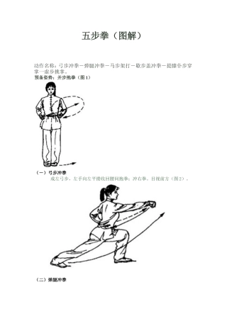 五步拳解说与图解过程