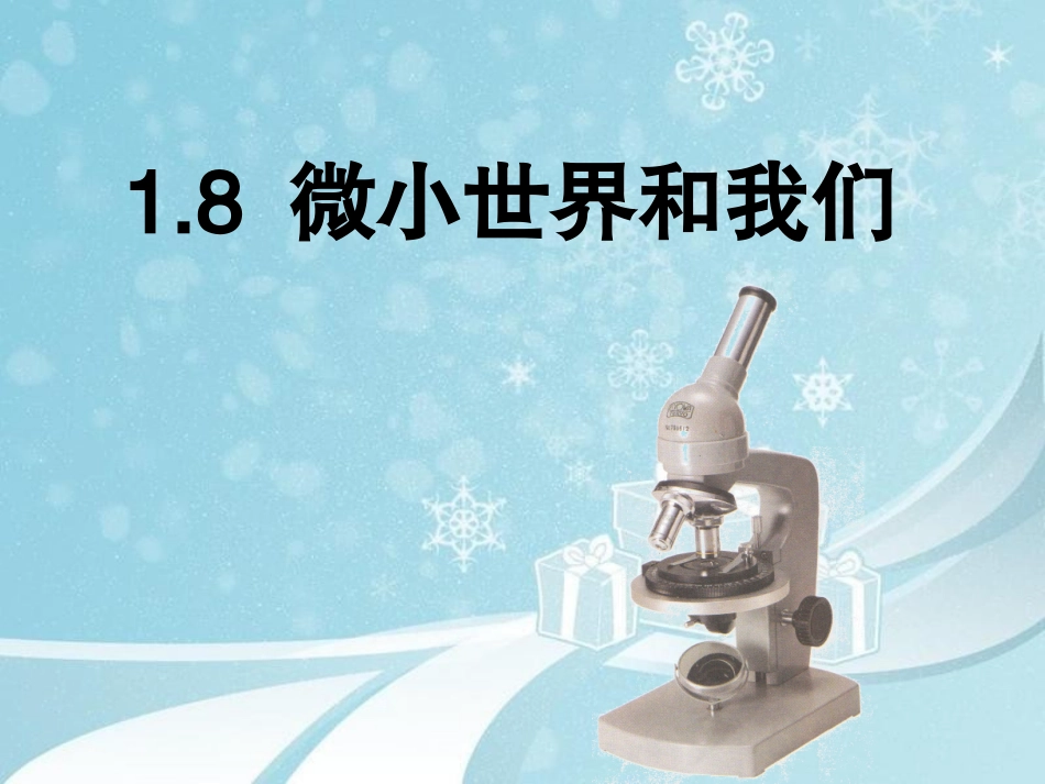 微小世界和我们_第1页
