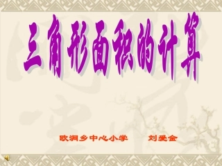 三角形面积的计算PPT课件