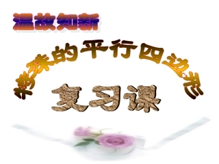 特殊平行四边形复习课PPT课件