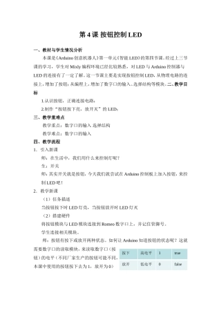 按钮控制LED