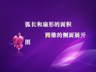 弧长和扇形的面积圆锥的侧面积展开图