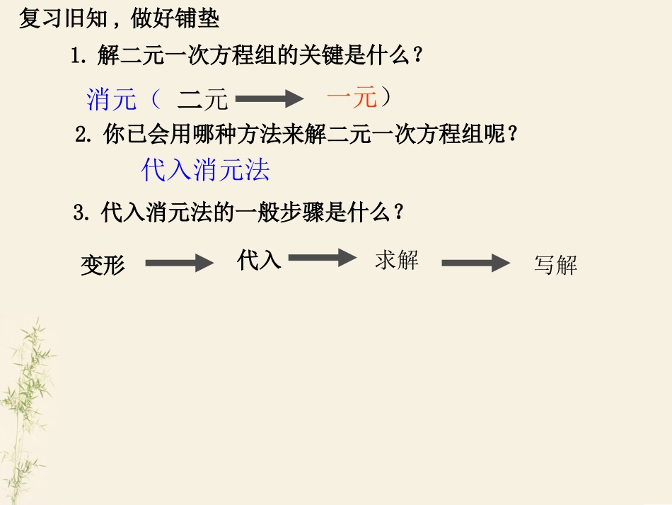 消元—解二元一次方程组（2）_第2页