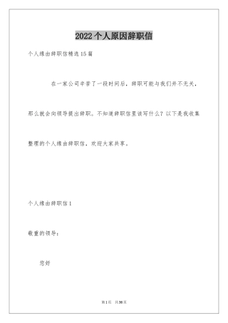 2024个人原因辞职信_44