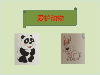 爱护动物课件
