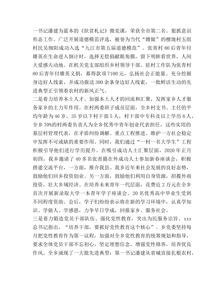 全乡党建工作总结 _第2页