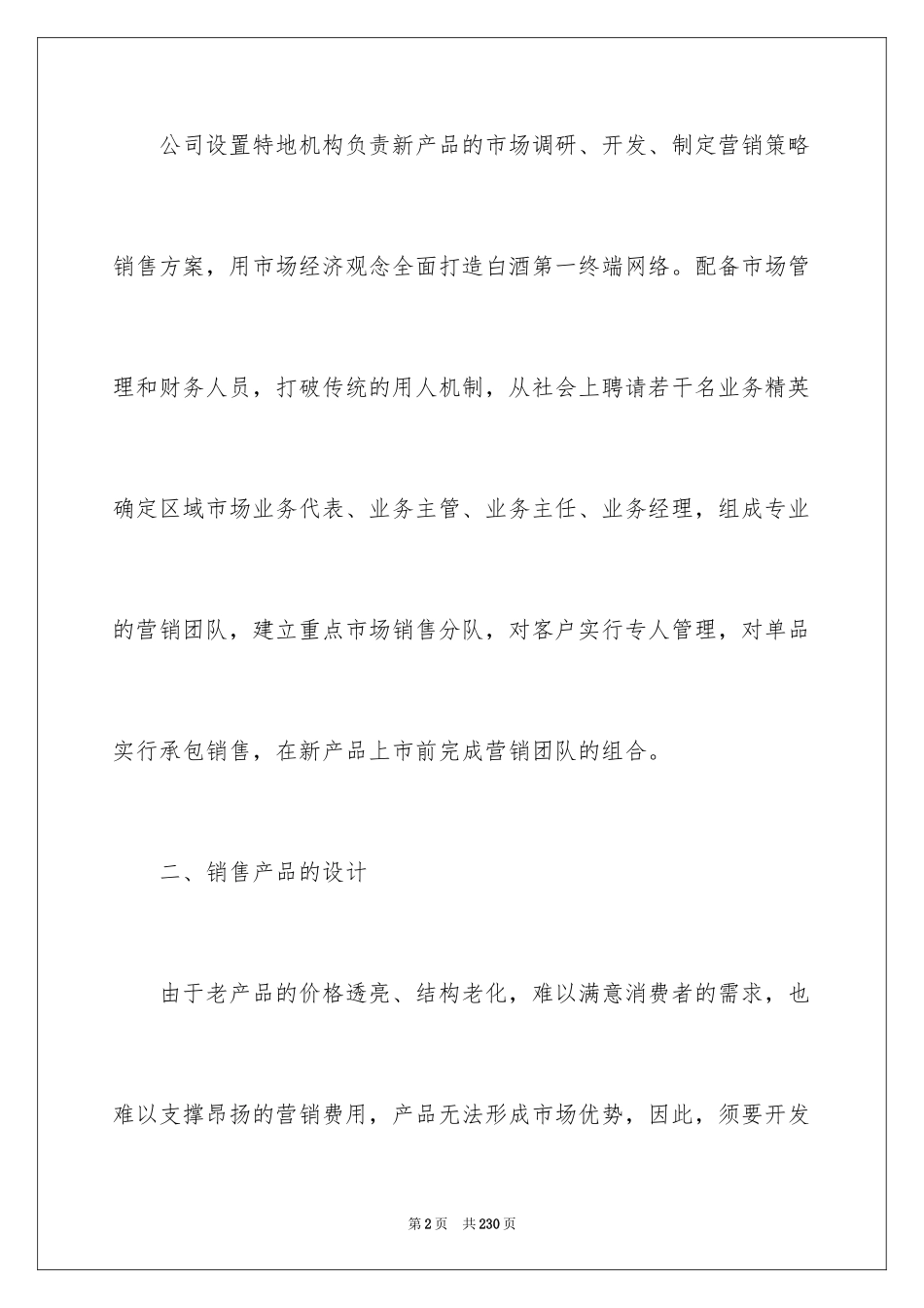 2024产品销售策划书_3_第2页
